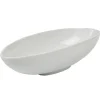 Coupelle ovale blanche
