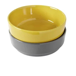 Coupelle ronde Oslo jaune moutarde