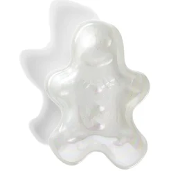 Coupelle verre bonhomme pain d'épice irisé