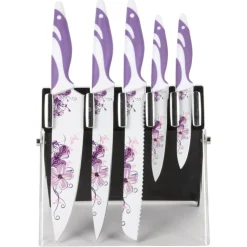 Couteau de cuisine décoré x5