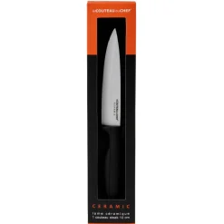 Couteau office lame céramique L.10 cm + étui