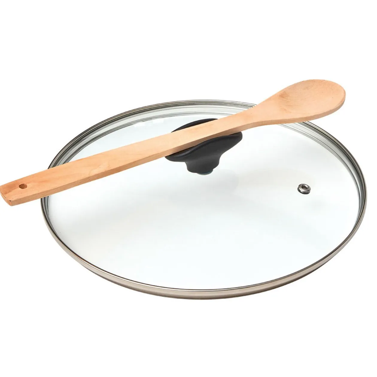 Couvercle anti éclaboussures poignée repose ustensile Ø 20