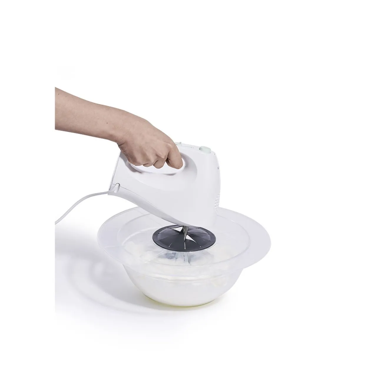 Couvercle anti éclaboussures plastique gris transparent