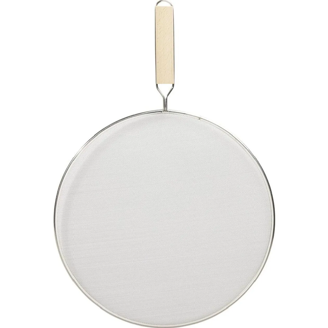 Couvercle anti éclaboussures écran inox et bambou Ø29cm