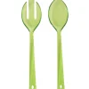 Couvert à salade vert martelé x2