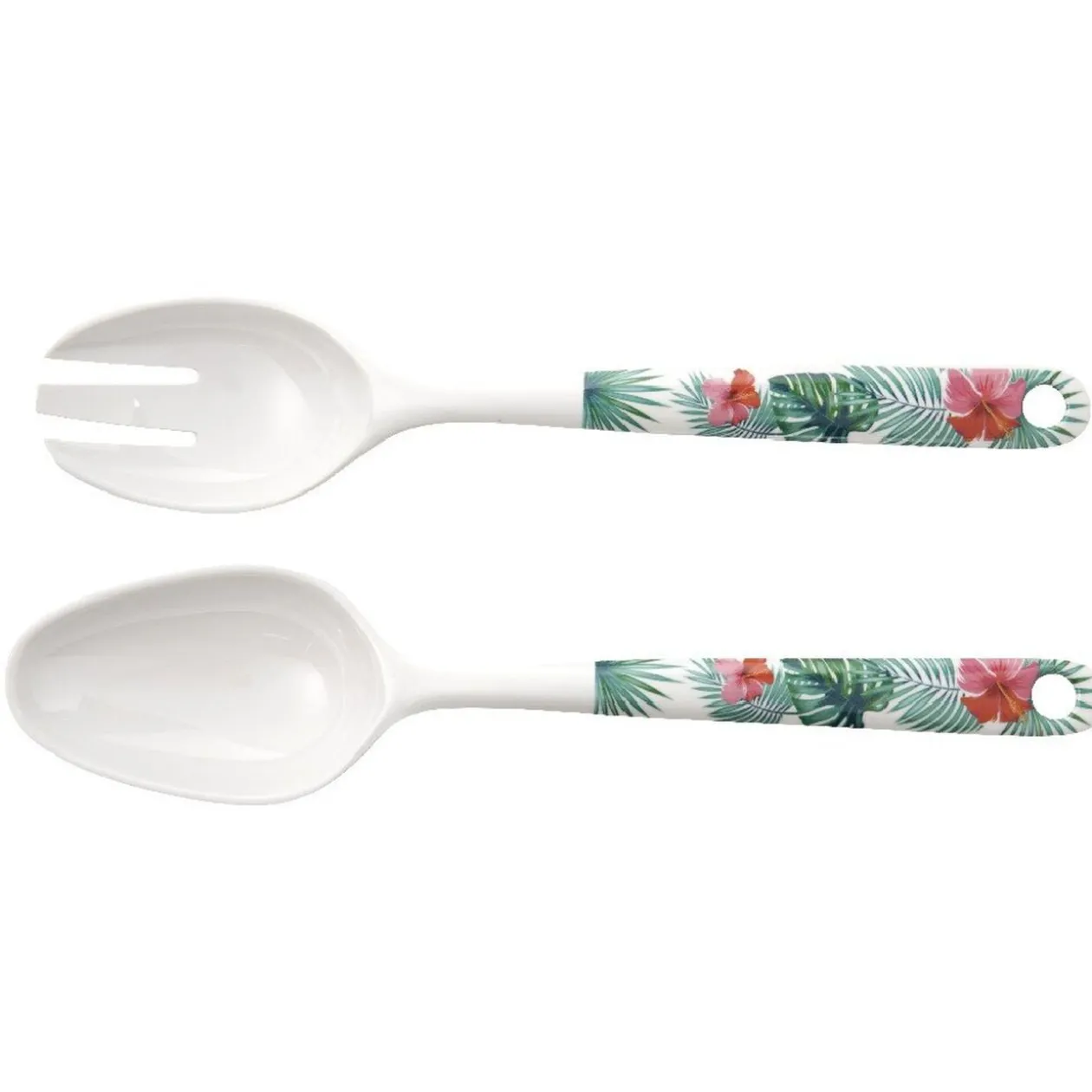 Couvert salade plastique motif summer