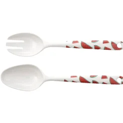 Couvert salade plastique motif summer