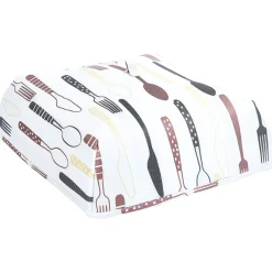 Couvre plat isotherme blanc imprimé