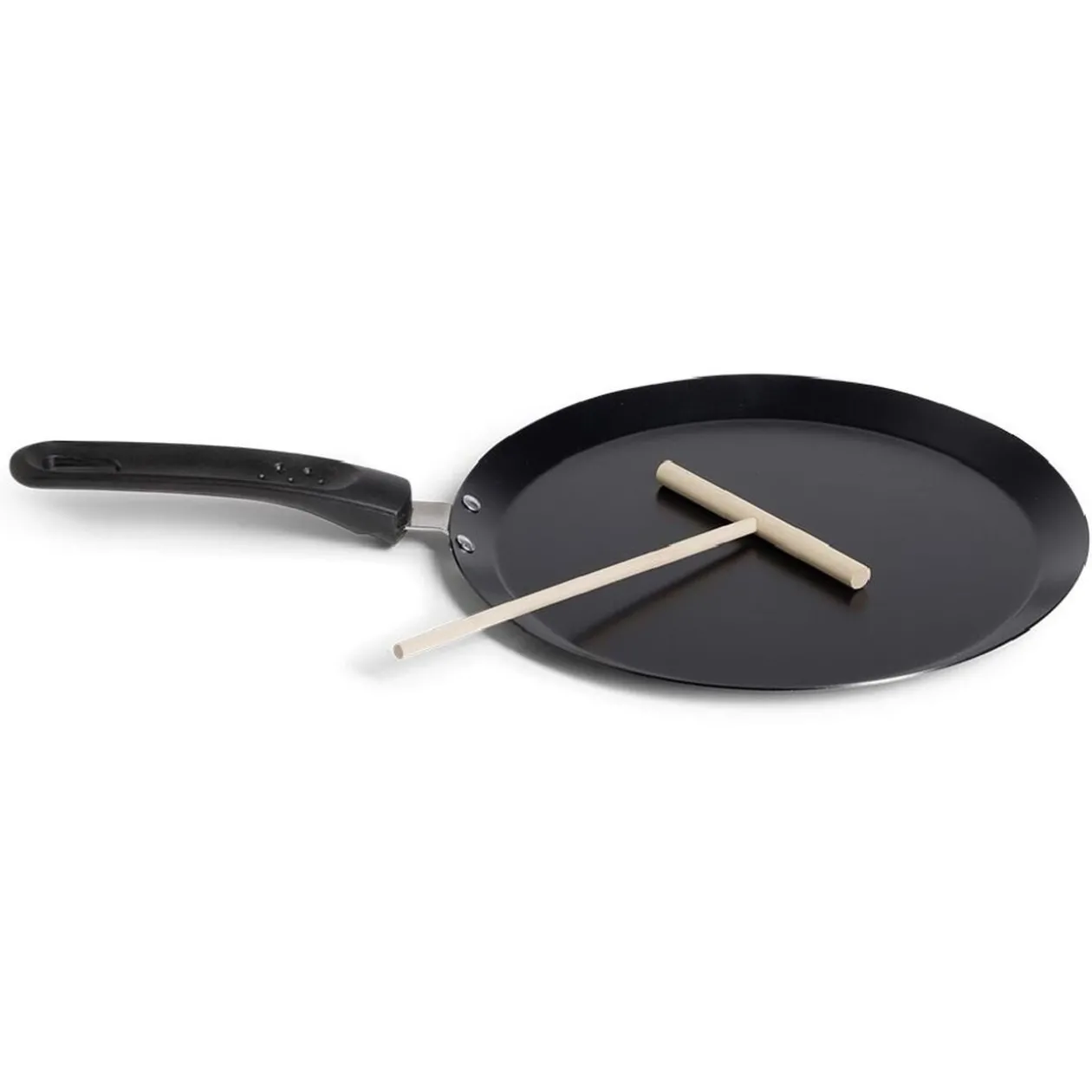 Crêpière Ø24cm avec spatule en bois
