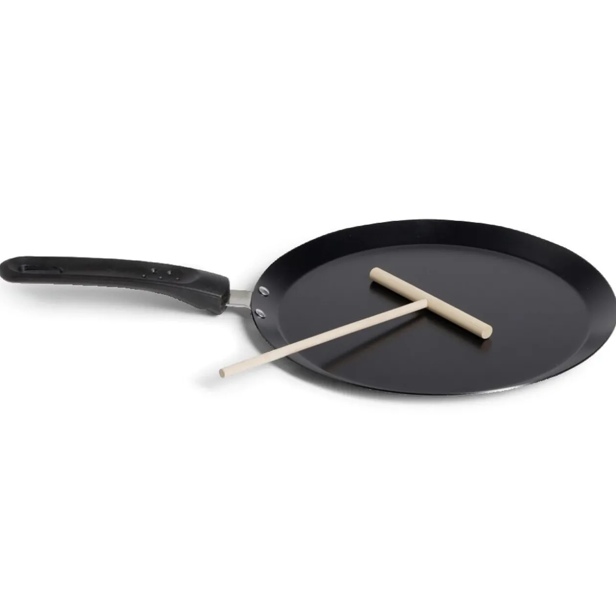 Crêpière Ø24cm avec spatule en bois
