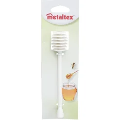 Cuillère à miel en plastique blanc