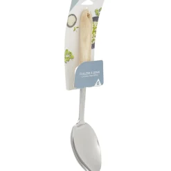 Cuillère à servir en inox avec manche en bois