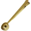 Cuillère pince sachet en inox doré
