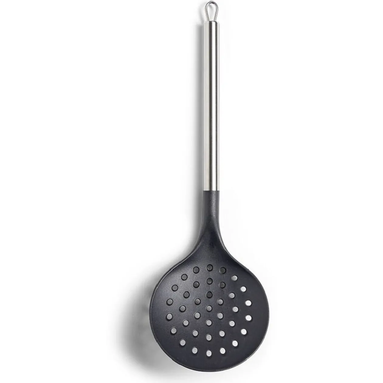 Écumoire en plastique avec manche en inox L.35cm