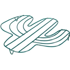 Dessous de plat en forme de cactus vert ou noir