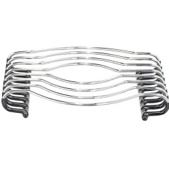 Dessous de plat en métal gris silicone antidérapant