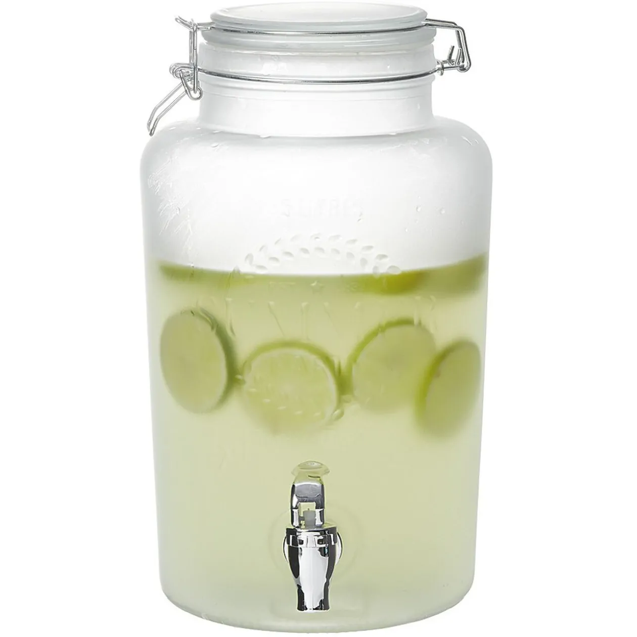 Distributeur de boisson effet givre en verre 5 L