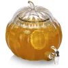 Distributeur de boisson forme citrouille en verre transparent 6 L