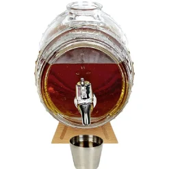 Distributeur de rhum avec socle en bois 1,5 L