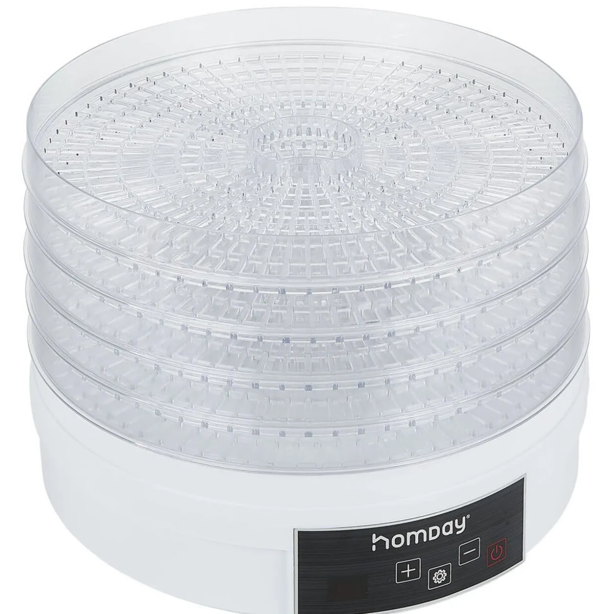 Déshydrateur alimentaire Homday 350W ABS blanc Ø30cm