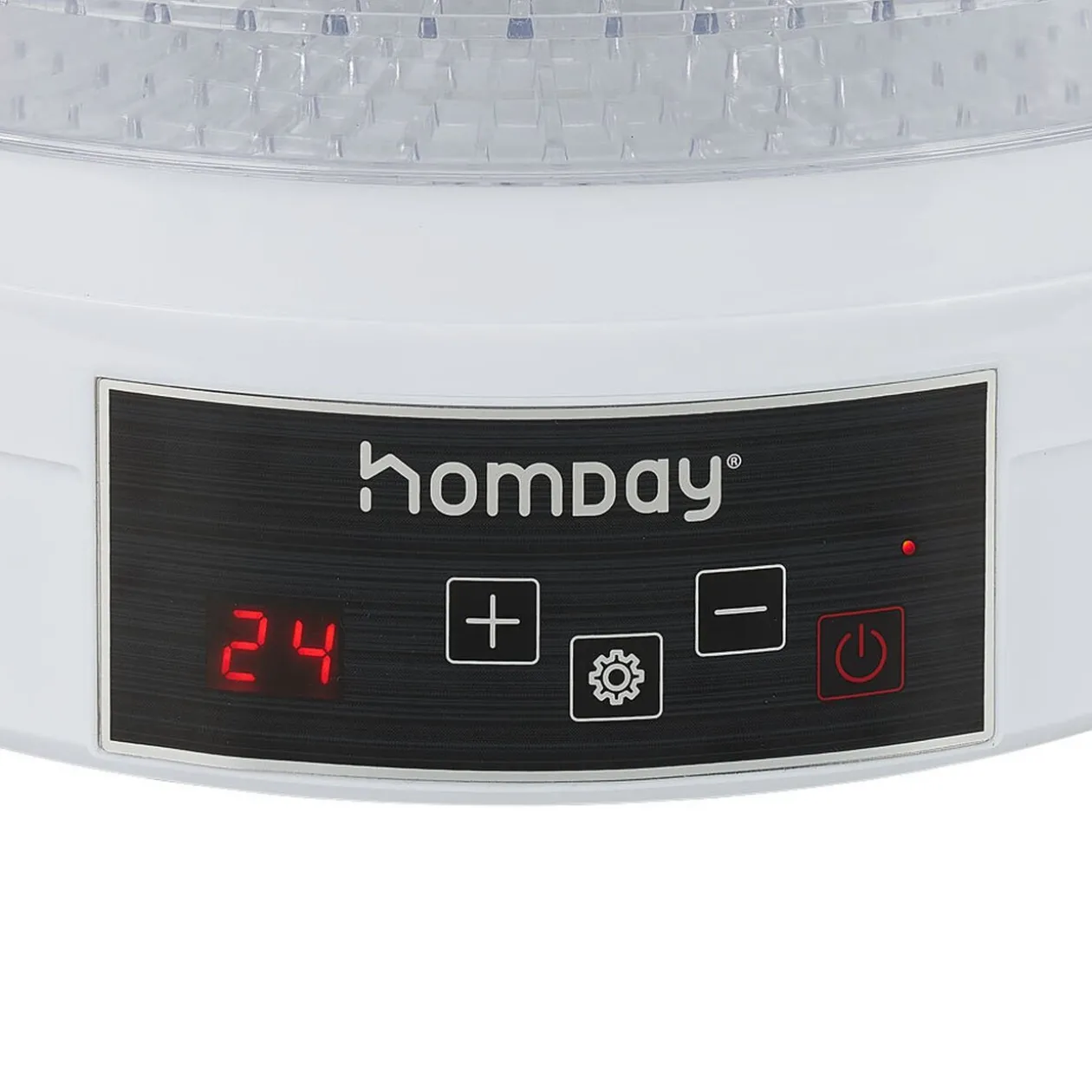 Déshydrateur alimentaire Homday 350W ABS blanc Ø30cm
