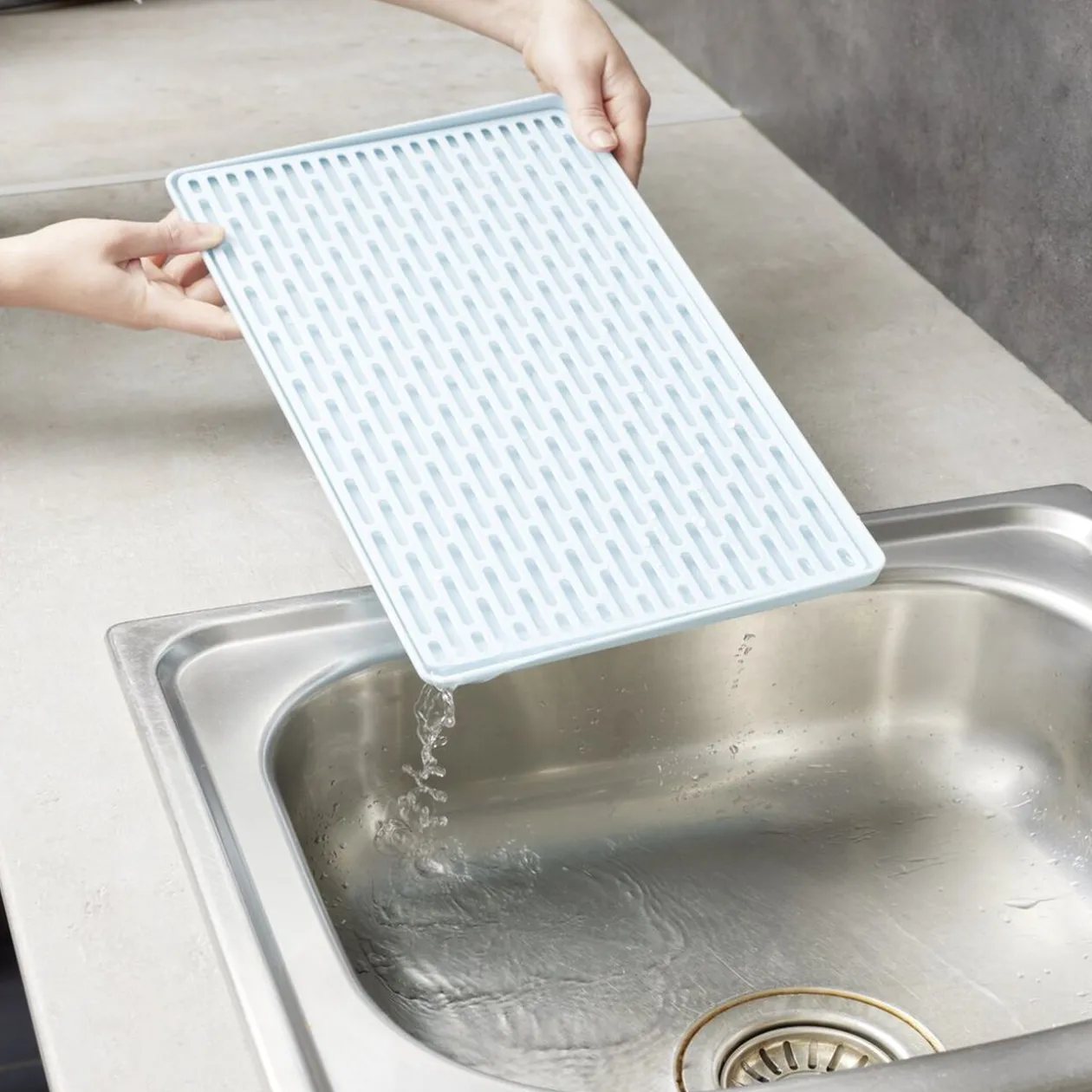 Egouttoir à vaisselle avec support 40x22,6xH2cm