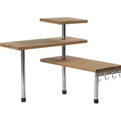 Etagère d angle modulable inspiration cuisine bambou