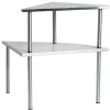 Etagère d'angle de cuisine gris