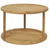 Etagère de cuisine ronde rotative 2 niveaux