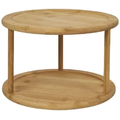 Etagère de cuisine ronde rotative 2 niveaux