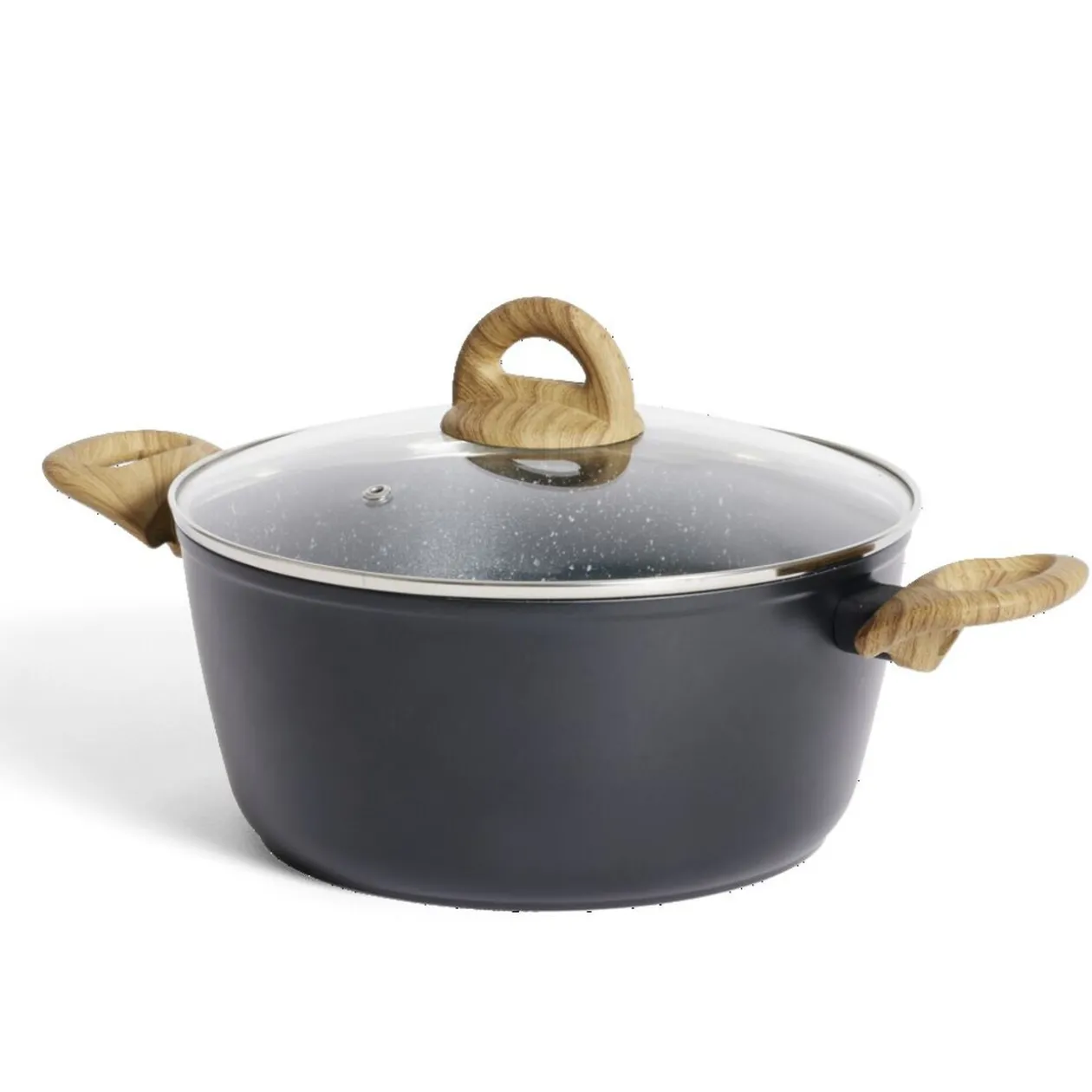 Faitout tous feux dont induction aluminium gris Ø24cm