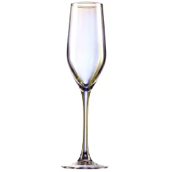 Flûte en verre Kira dorée 17cL x4