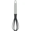 Fouet de cuisine avec accroche rebord noir et gris