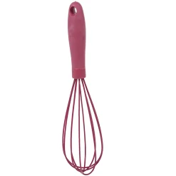 Fouet de cuisine en silicone rose