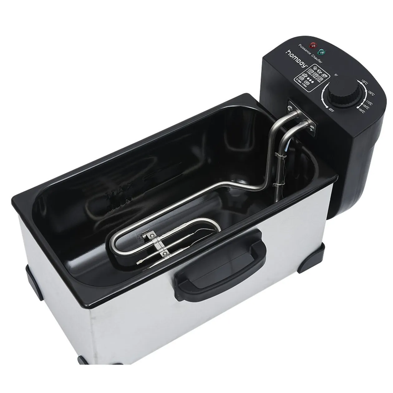 Friteuse électrique Homday amovible en inox 3L
