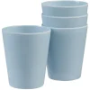 Gobelet bleu en bambou x 4