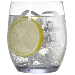 Gobelet en cristallin transparent fond bleu30 cl x4