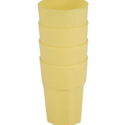Gobelet en plastique couleur unie x 4