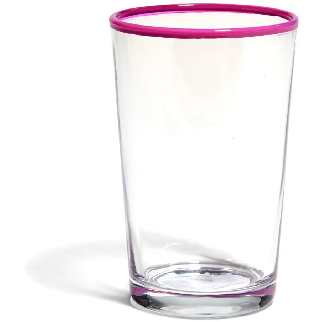 Gobelet en verre bord coloré 30 cl x 3