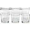 Gobelet en verre transparent empilable x 6