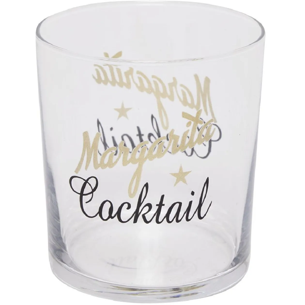 Gobelet en verre transparent avec inscription 34,5 cl x3
