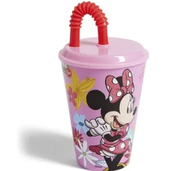 Gobelet enfant avec paille Minnie Mouse Ø9xH16,3cm