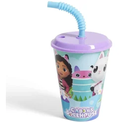 Gobelet enfant avec paille Gabby et la Maison Magique Ø9xH16,3cm