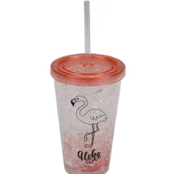 Gobelet et paille réfrigérant