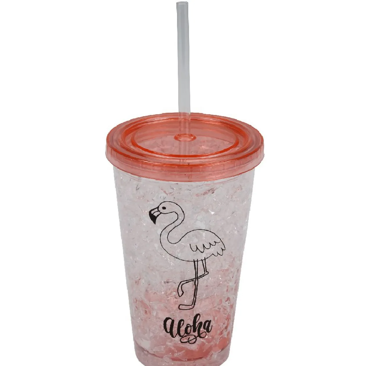 Gobelet et paille réfrigérant