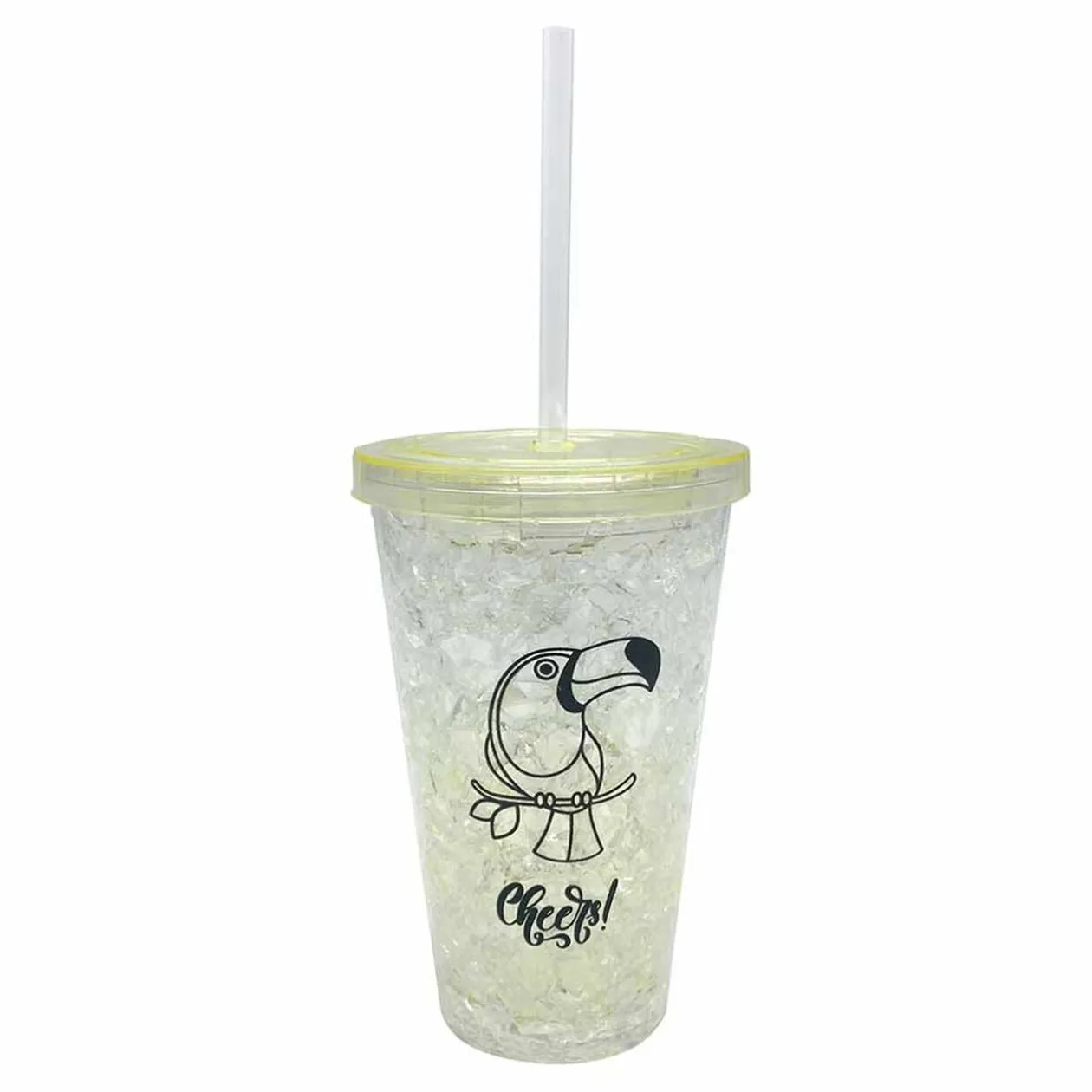 Gobelet et paille réfrigérant