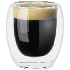 Gobelet expresso double paroi verre 10 cl x6