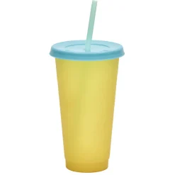 Gobelet paille plastique