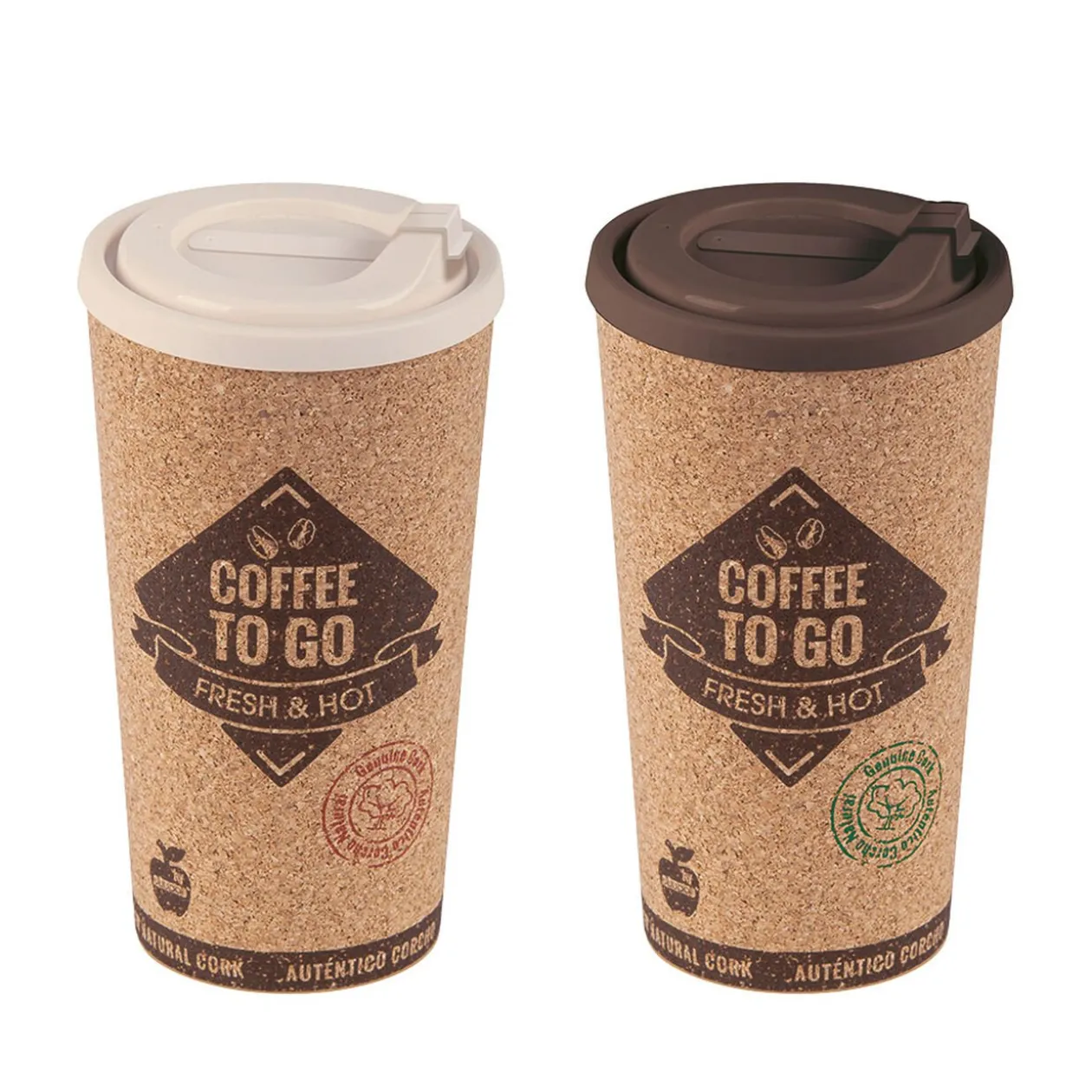 Gobelet plastique finition liège Nomad 50 cl