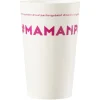 Gobelet plastique inscription #MAMANPOULE 33cl